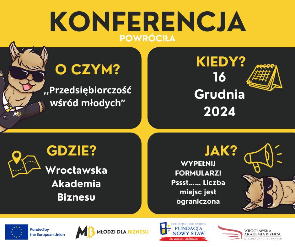 Konferencja „Przedsiębiorczość wśród młodych”